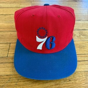 Mitchell & Ness Philadelphia 76ers Hardwood Classics Two-Tone Snapback Hat
